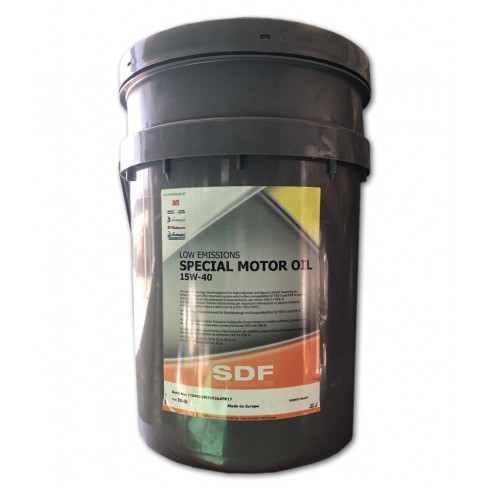 Aceite SDF Low Emessions Special Motor 15W40-Aceite en envases de 4 L.