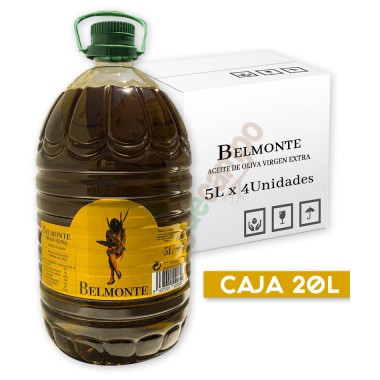Aceite de Oliva Virgen Extra BELMONTE en Cajas de 4x5 Litros