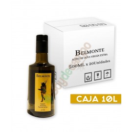 Aceite de Oliva Virgen Extra BELMONTE en botellas de cristal de 1/2 litro (Caja de 20 botellas)