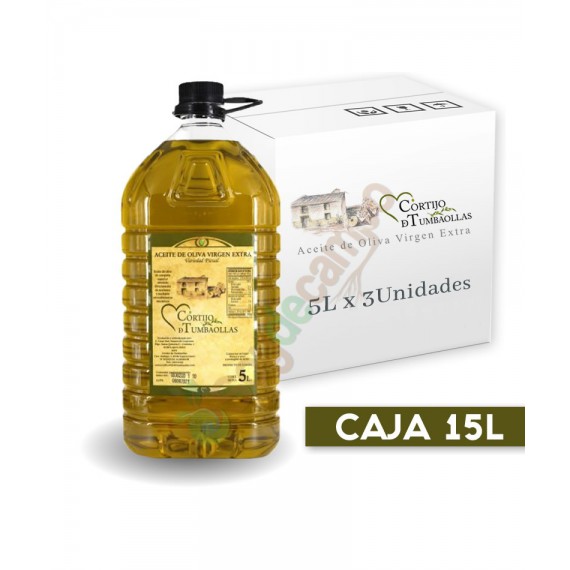 Caja de 3 Garrafas x 5 Litros Aceite de Oliva Virgen Extra (AOVE)