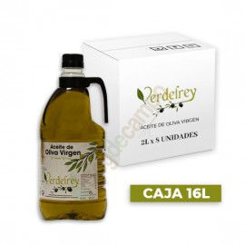 Aceite de Oliva Virgen VERDEFREY en cajas de 8x2 Litros