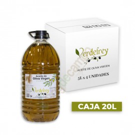 Aceite de Oliva Virgen VERDEFREY en cajas de 4x5 Litros